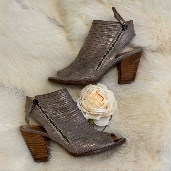 Paul Green Womens Cayanne Leather Peep Toe Sandal Booties Size 6.5 UK 4 - Picture 3 of 13